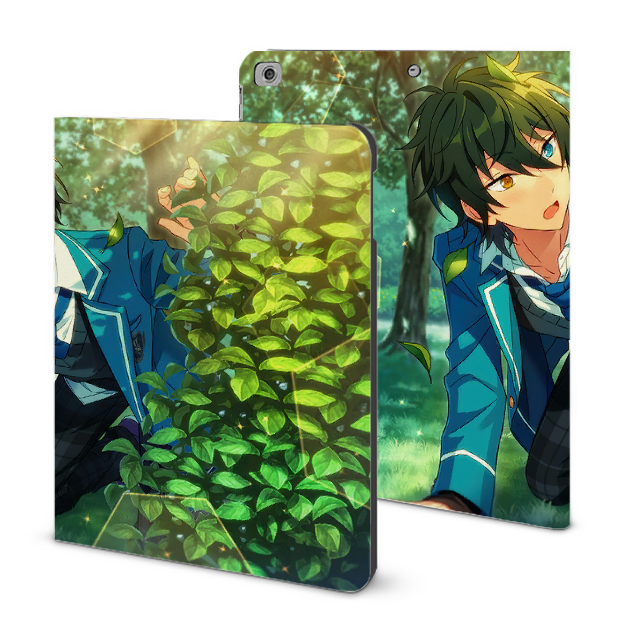 （画像用） あんさんぶるスターズ! Ensemble Stars IPad ケース ブック型 PUレザー TPU 耐衝撃 軽量 薄型 ペン収納なし 全面保護 IPad 各モデル対応
